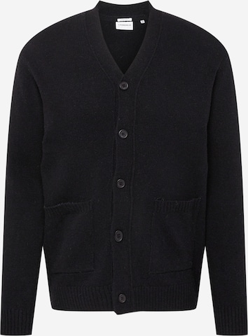 Lindbergh Knit cardigan in Black: front