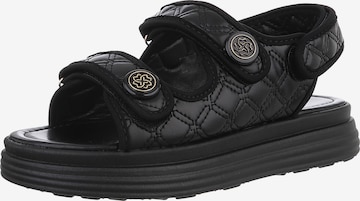 Ital-Design Strap Sandals in Black: front