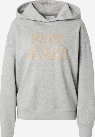 Pepe Jeans Sweatshirt 'CATIA' in Grijs: voorkant