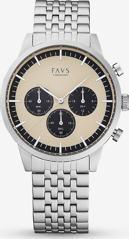 FAVS Analog Watch ' ' in Silver: front