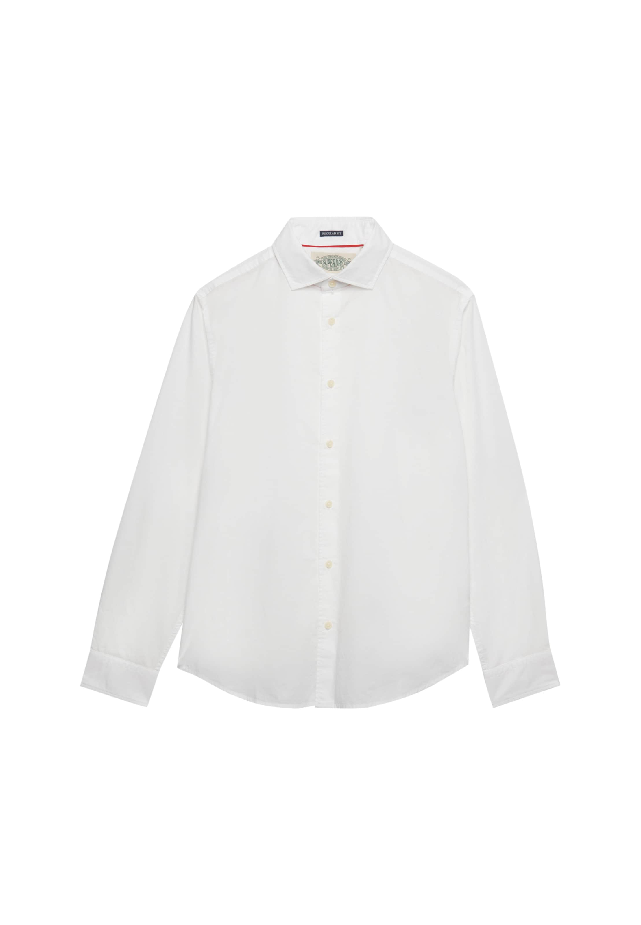 Coupe slim Chemise Superdry & Co en blanc : devant
