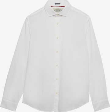 Coupe slim Chemise Superdry & Co en blanc : devant