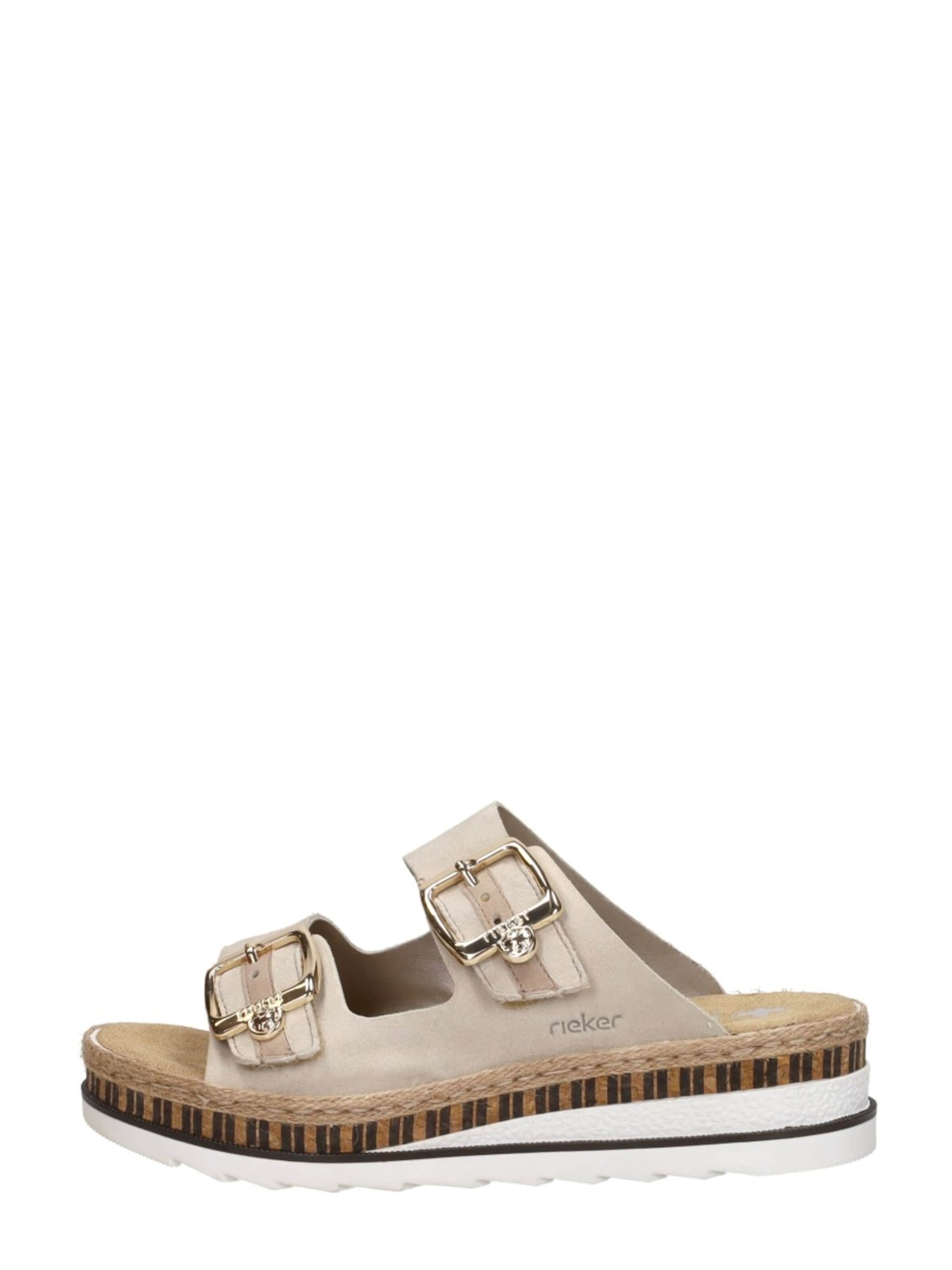 Rieker Huisschoenen 'Open Teen' in Beige: voorkant
