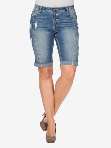 SHEEGO Slimfit Farkut värissä sininen: etupuoli