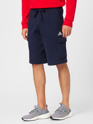 Regular Pantaloni sport 'Essentials' de la ADIDAS SPORTSWEAR pe albastru: față