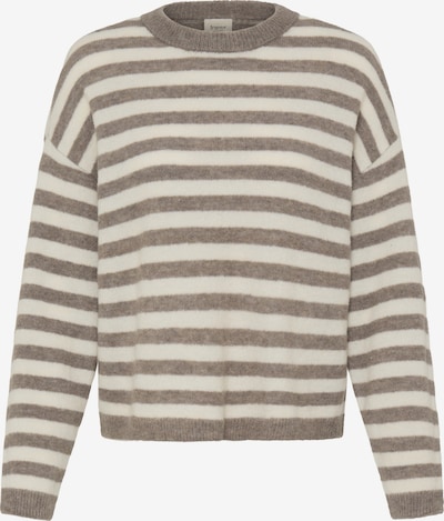 Fransa Sweater in L in Muddy coloured / Wool white, Item view