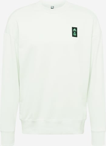 ADIDAS PERFORMANCE Athletic Sweatshirt 'Real Madrid Lifestyler' in Green: front