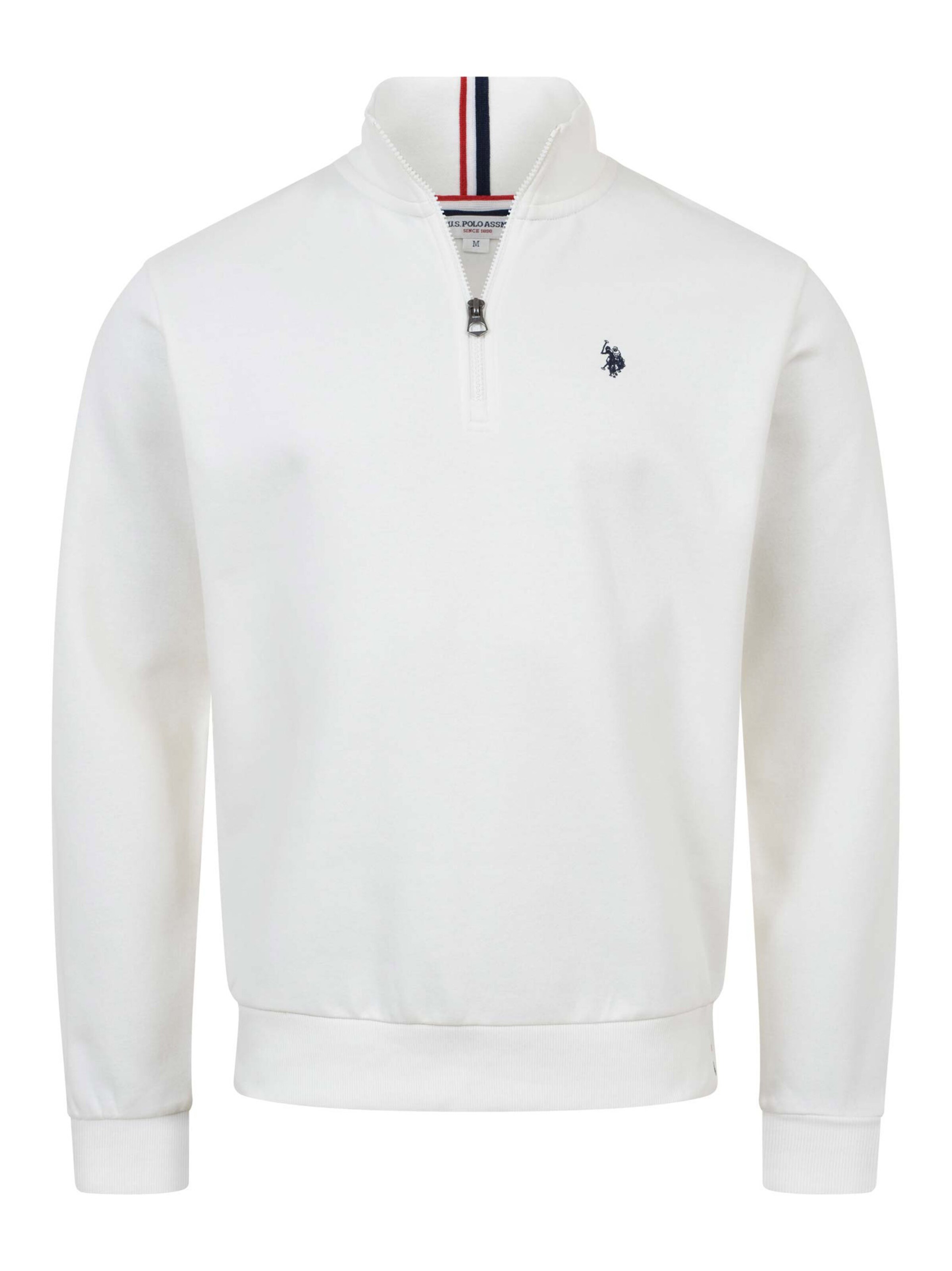 Sweat-shirt U.S. POLO ASSN. en blanc : devant