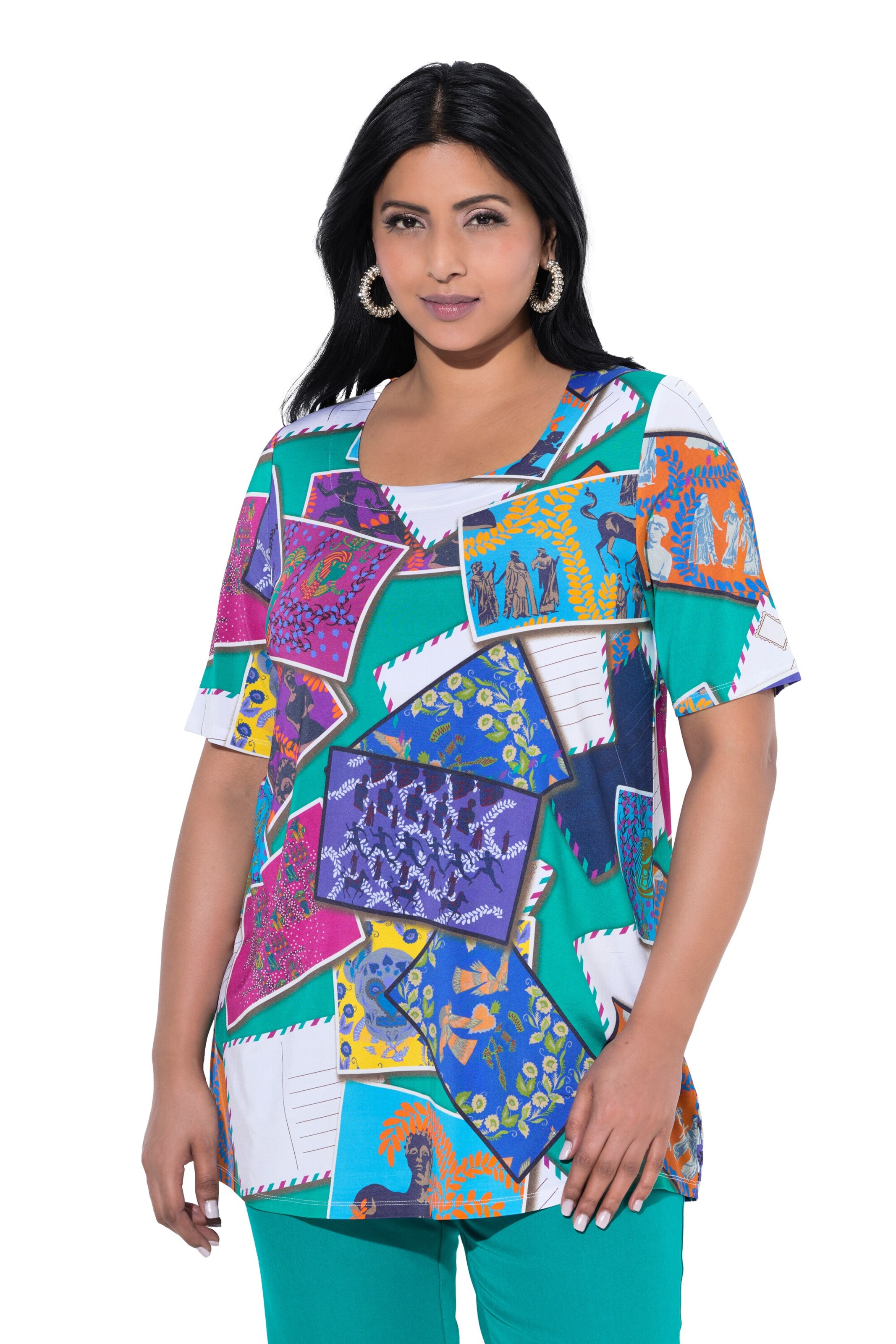 Ulla Popken Shirt in Mischfarben: Vorderseite