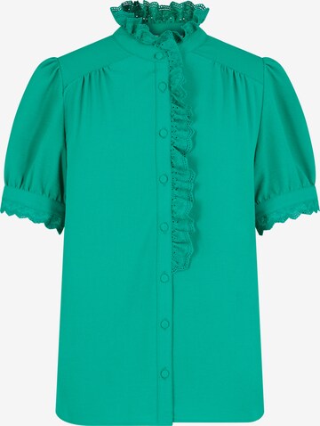 NAF NAF Blouse ' Violala ' in Groen: voorkant