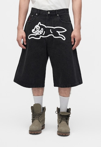 Billionaire Boys Club Wide leg Τζιν 'RUNNING DOG TRIPLE SCOOP' σε μαύρο: μπροστά