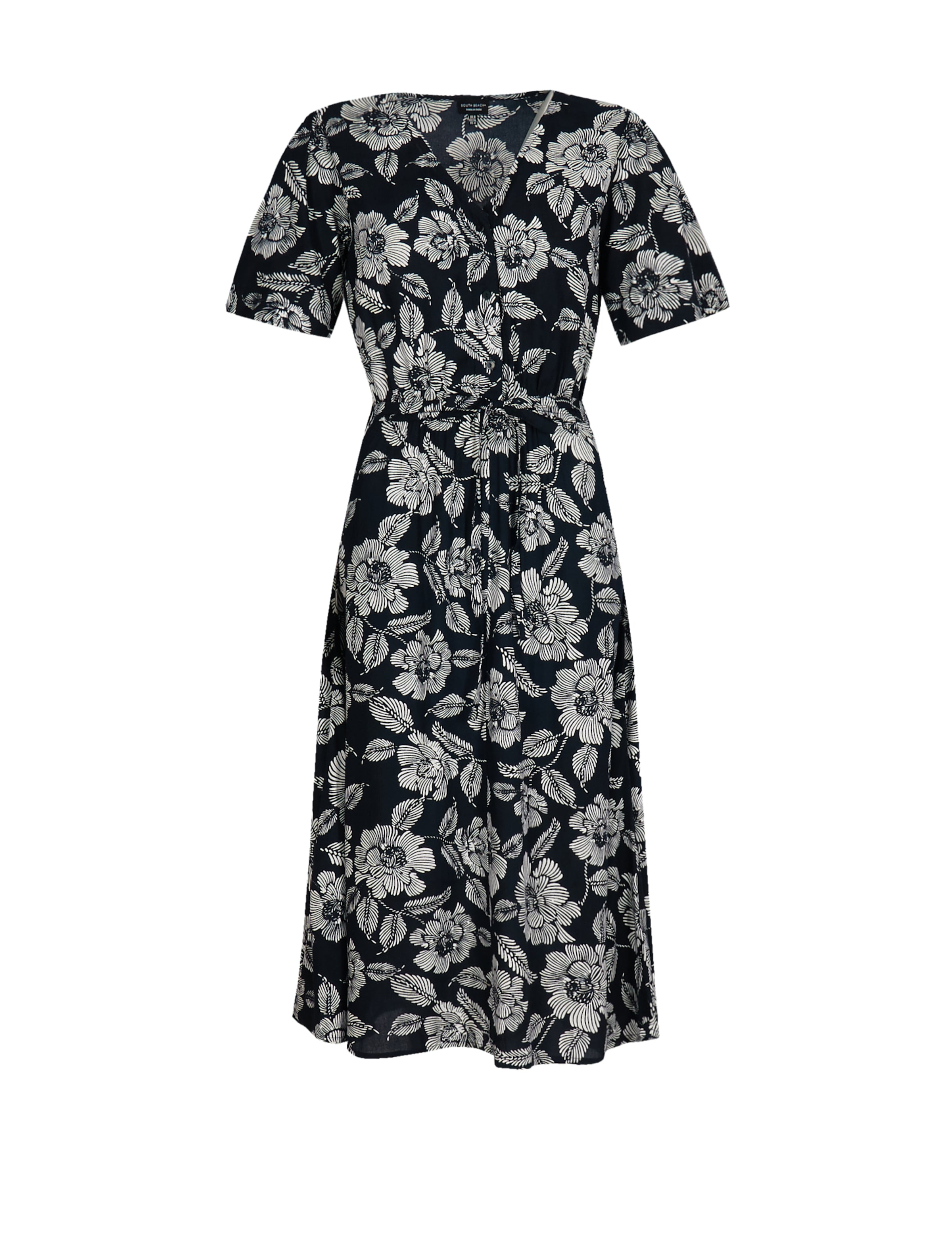 Abito estivo South Beach di colore nero / bianco, Visualizzazione prodotti