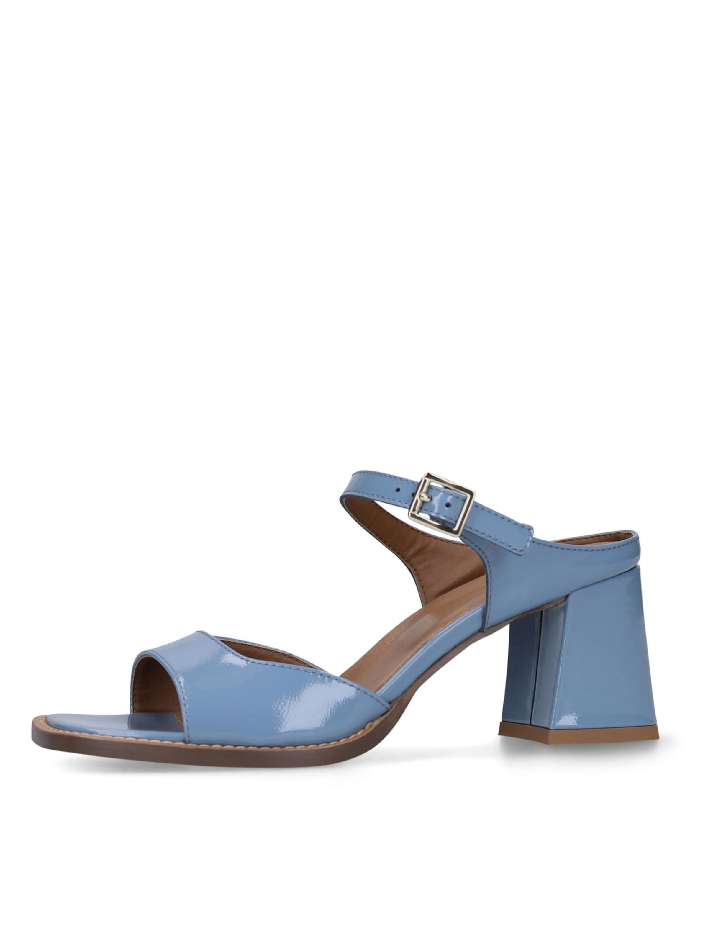Sandales MANFIELD en bleu : devant