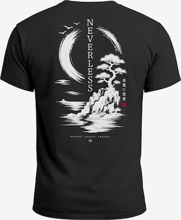 Neverless Shirt 'Spirit of Japan' in Black: front