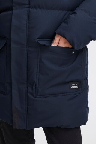 !Solid Winter Jacket in Blue