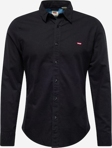 Chemise 'LS Battery HM Shirt Slim' LEVI'S ® en noir : devant