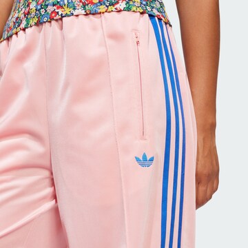 ADIDAS ORIGINALS Wide leg Workout Pants 'Adicolor Classic Firebird' in Pink