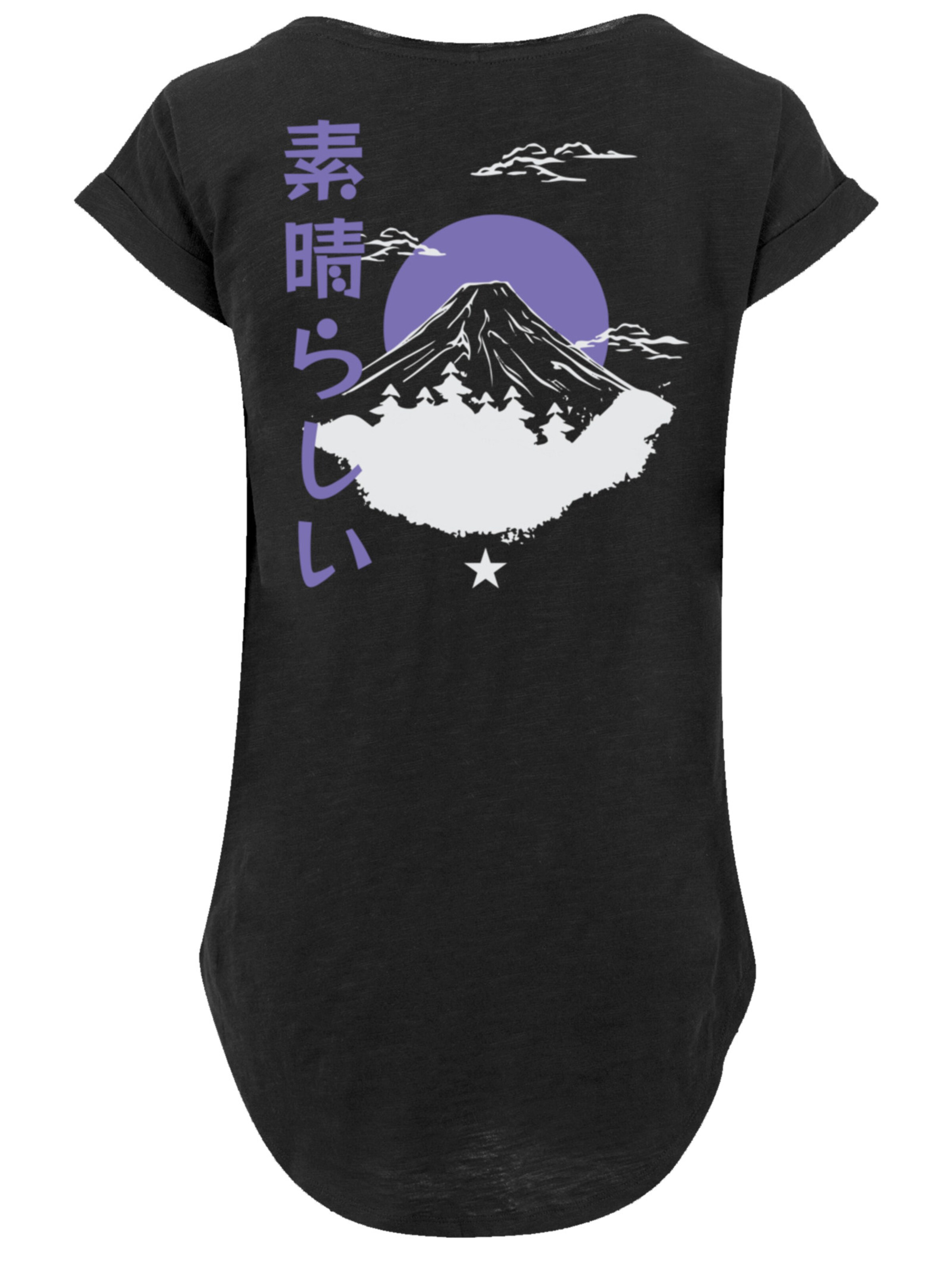 T-shirt 'Mount Fuji' F4NT4STIC en noir