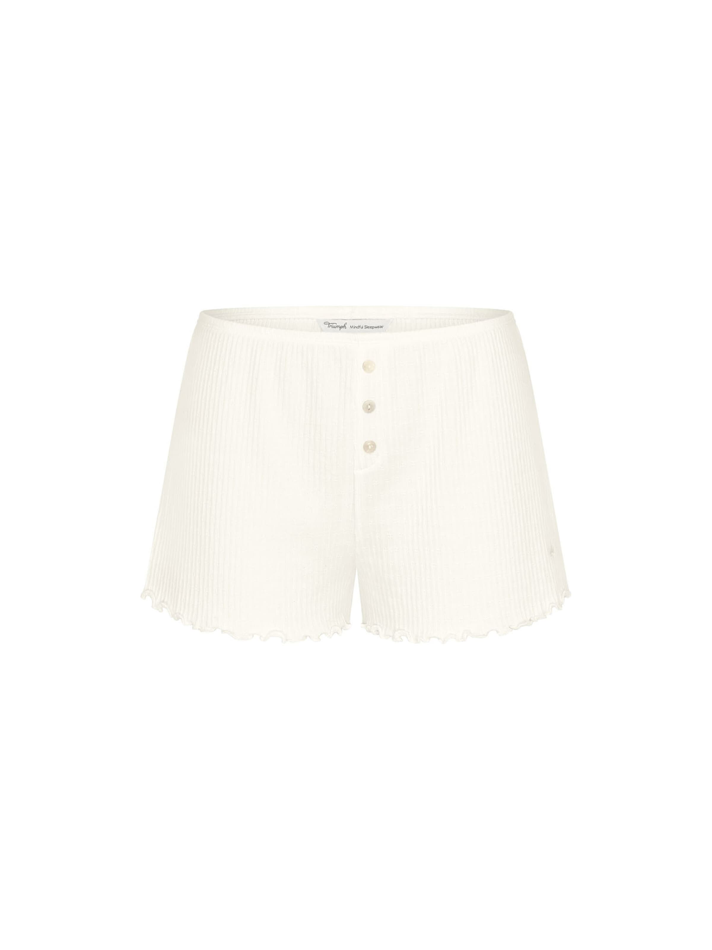 TRIUMPH Pajama pants ' Red Label Mix & Match ' in White: front