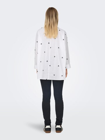 Chemisier 'ONLNEW LINA GRACE' ONLY en blanc