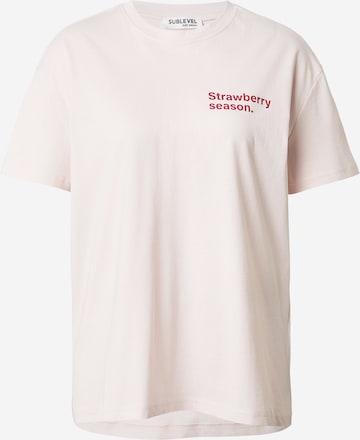 Sublevel T-shirt i rosa: framsida