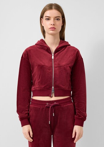 QS Sweatjacke in Rot: Vorderseite