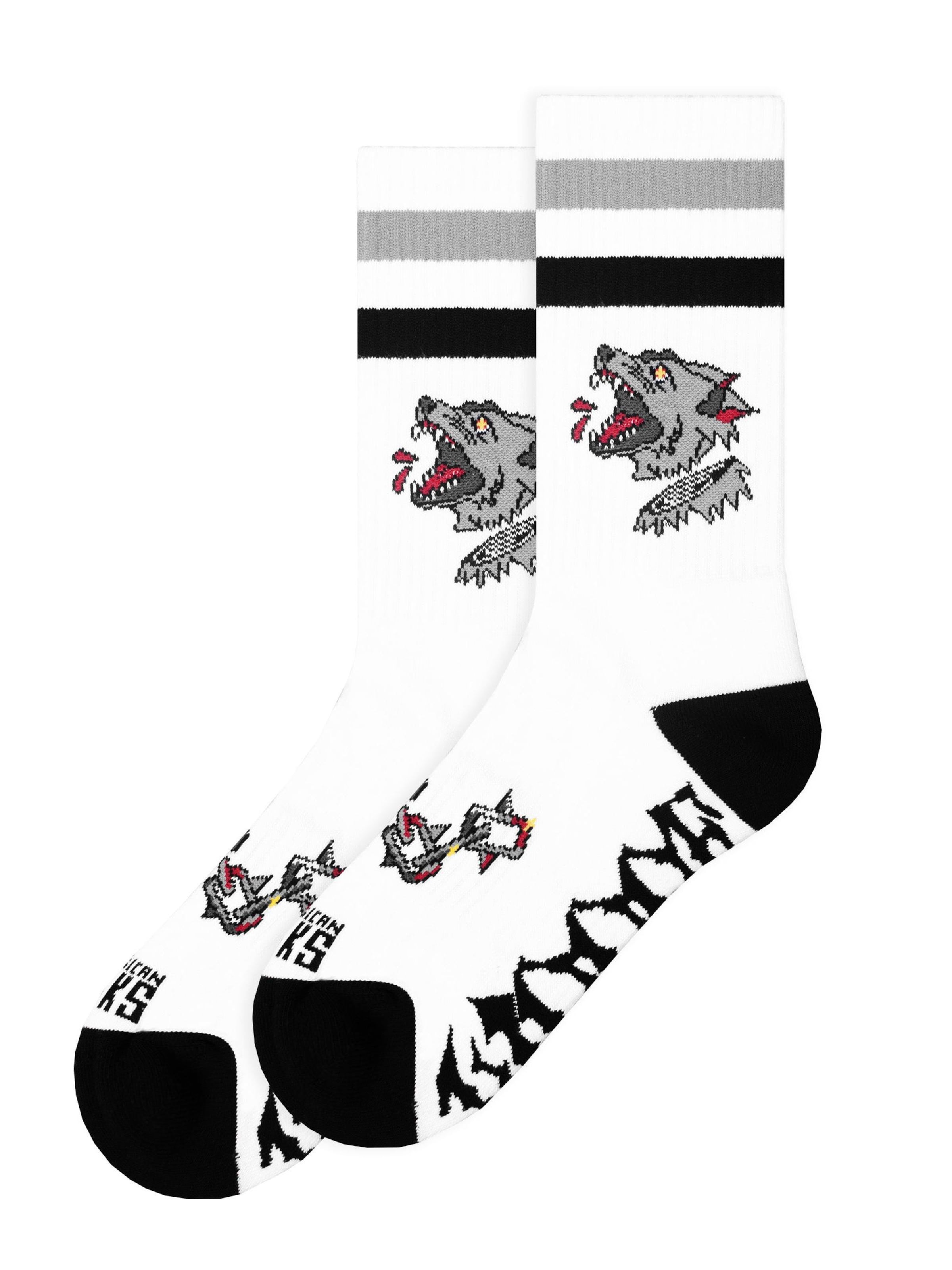 American Socks - Calcetines 'Cerberus' en blanco: frente