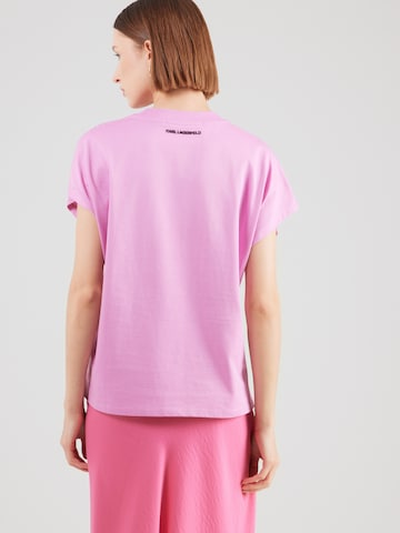 Karl Lagerfeld T-shirt 'IKON AQUARELLE' i rosa