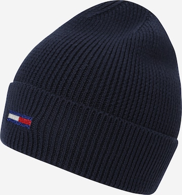 Bonnet Tommy Jeans en bleu : devant