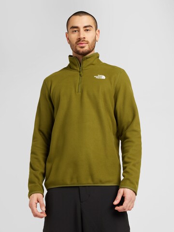 Pullover sportivo '100 GLACIER' di THE NORTH FACE in verde: frontale