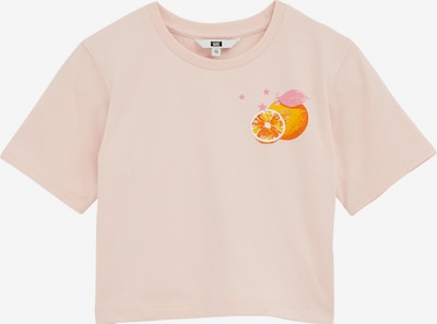 WE Fashion T-Krekls, krāsa - oranžs / rožkrāsas / gaiši rozā / balts, Preces skats