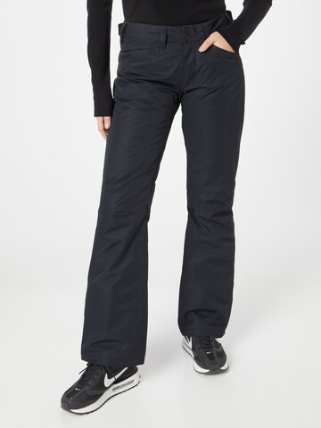 Regular Pantalon outdoor 'BACKYARD' ROXY en noir : devant