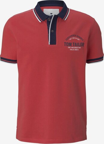 TOM TAILOR Poloshirt in Rot: predná strana