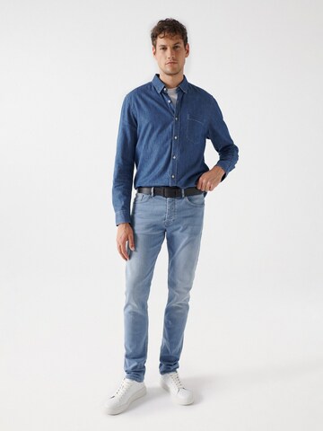 Coupe slim Jean Salsa Jeans en bleu