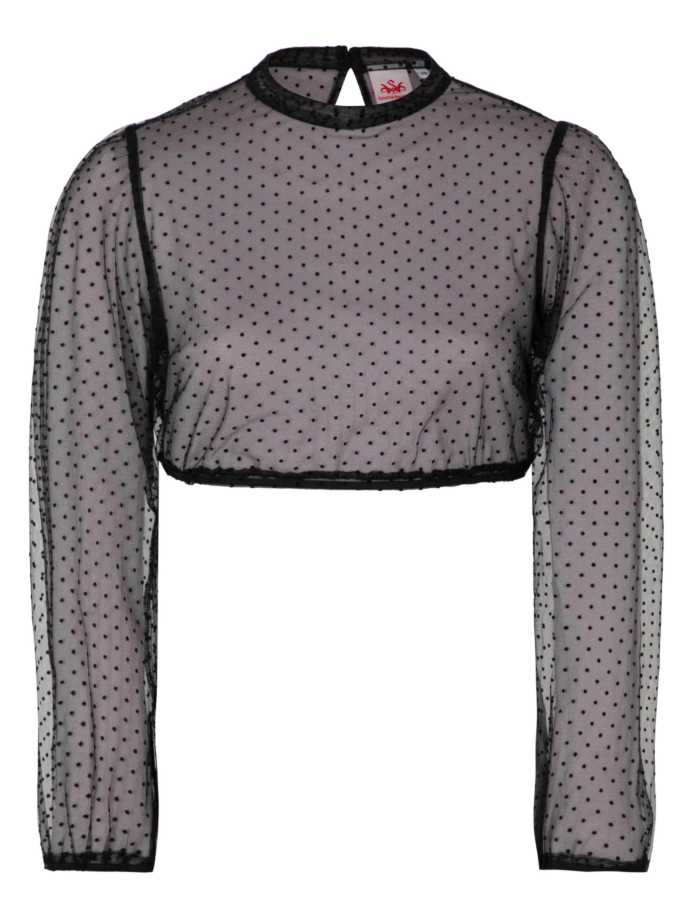 SPIETH & WENSKY Traditional Blouse 'Eduarda' in Black: front