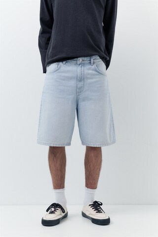 Pull&Bear Baggy Džíny – modrá: přední strana