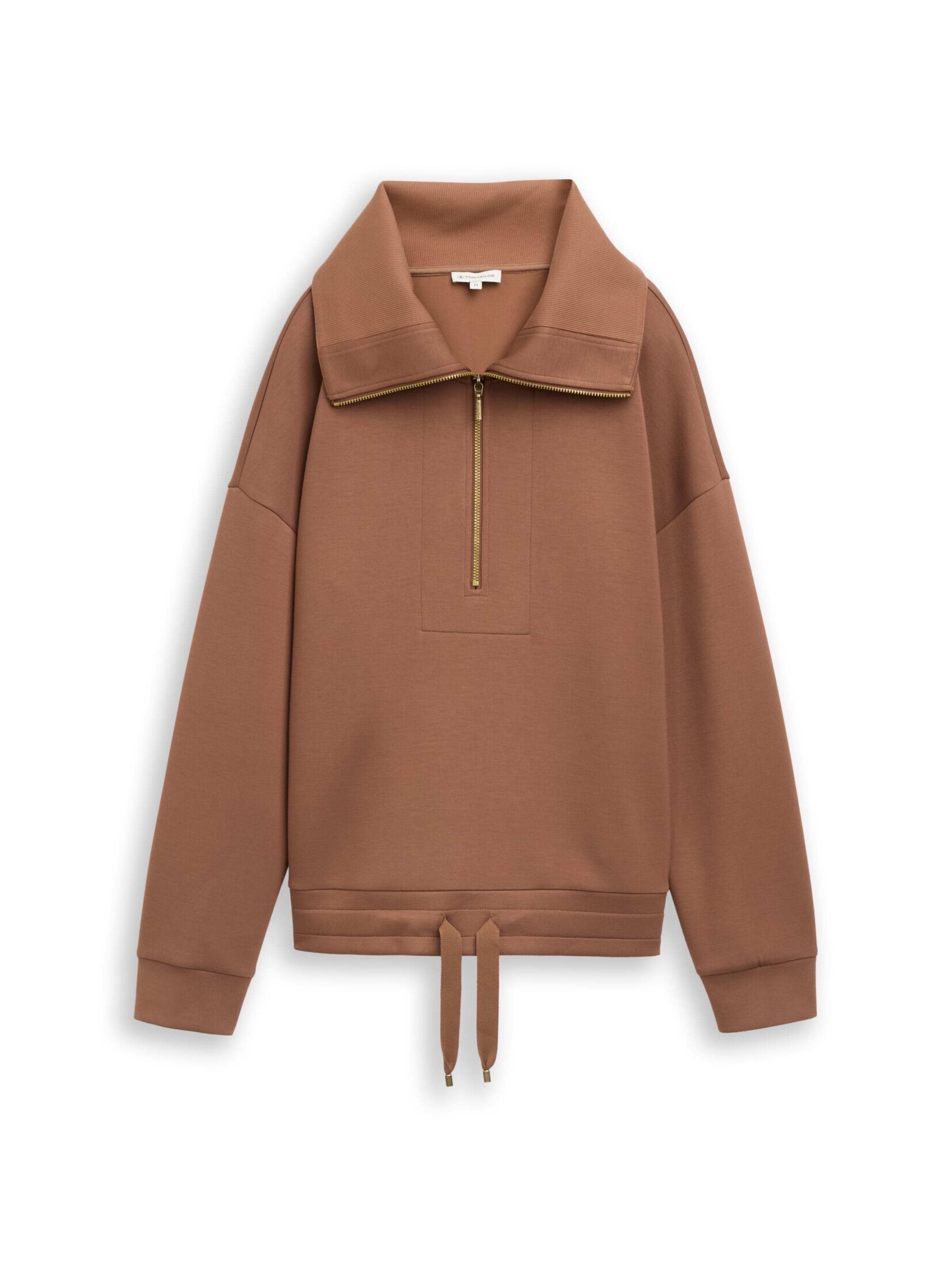 TOM TAILOR Sweatshirt in Braun: Vorderseite