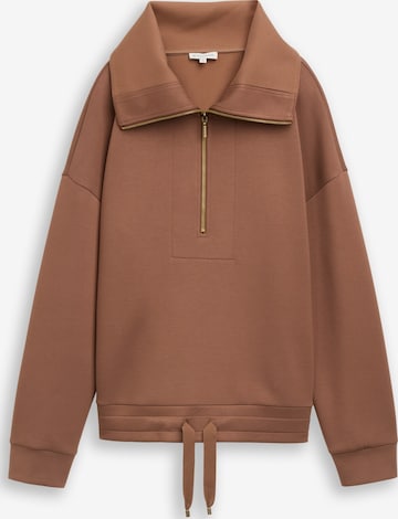 TOM TAILOR Sweatshirt in Braun: Vorderseite
