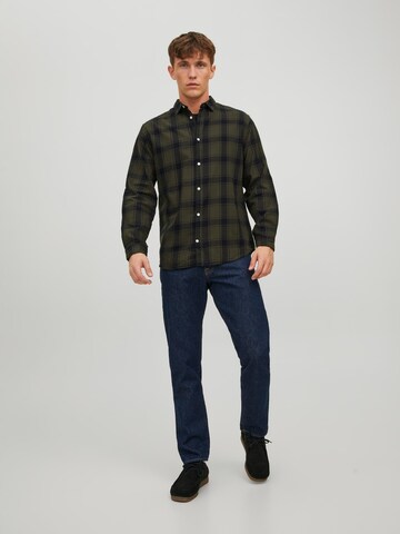 JACK & JONES Klasický střih Košile 'JJEGingham' – zelená
