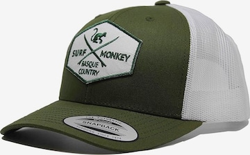 Surf Monkey Athletic Cap in Green: front
