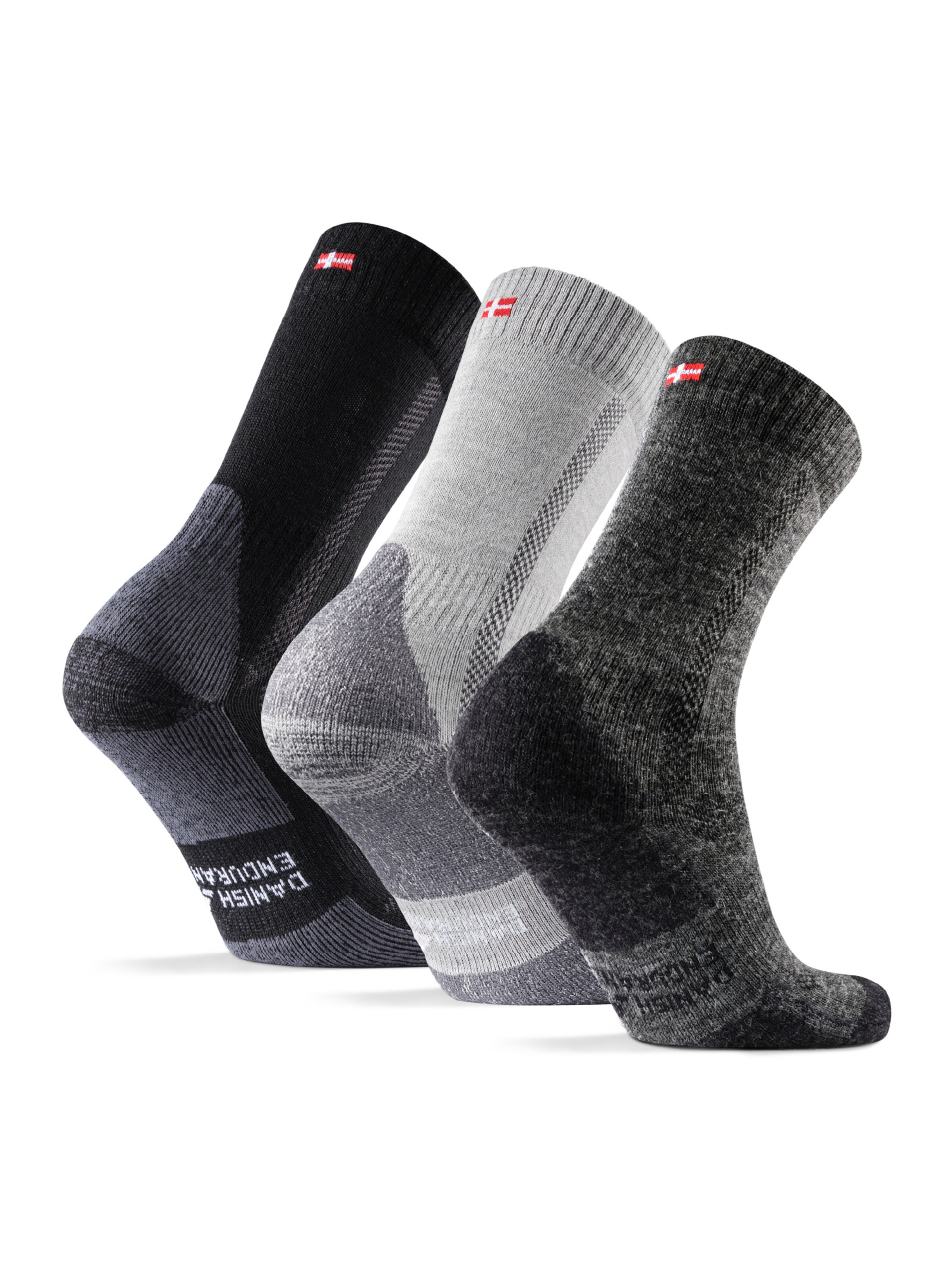 DANISH ENDURANCE Sports socks 'Hiking Classic ' in Grey