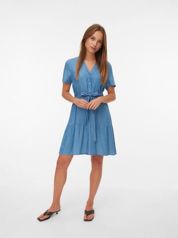 VERO MODA Blusekjole 'VMFLEUR' i blå