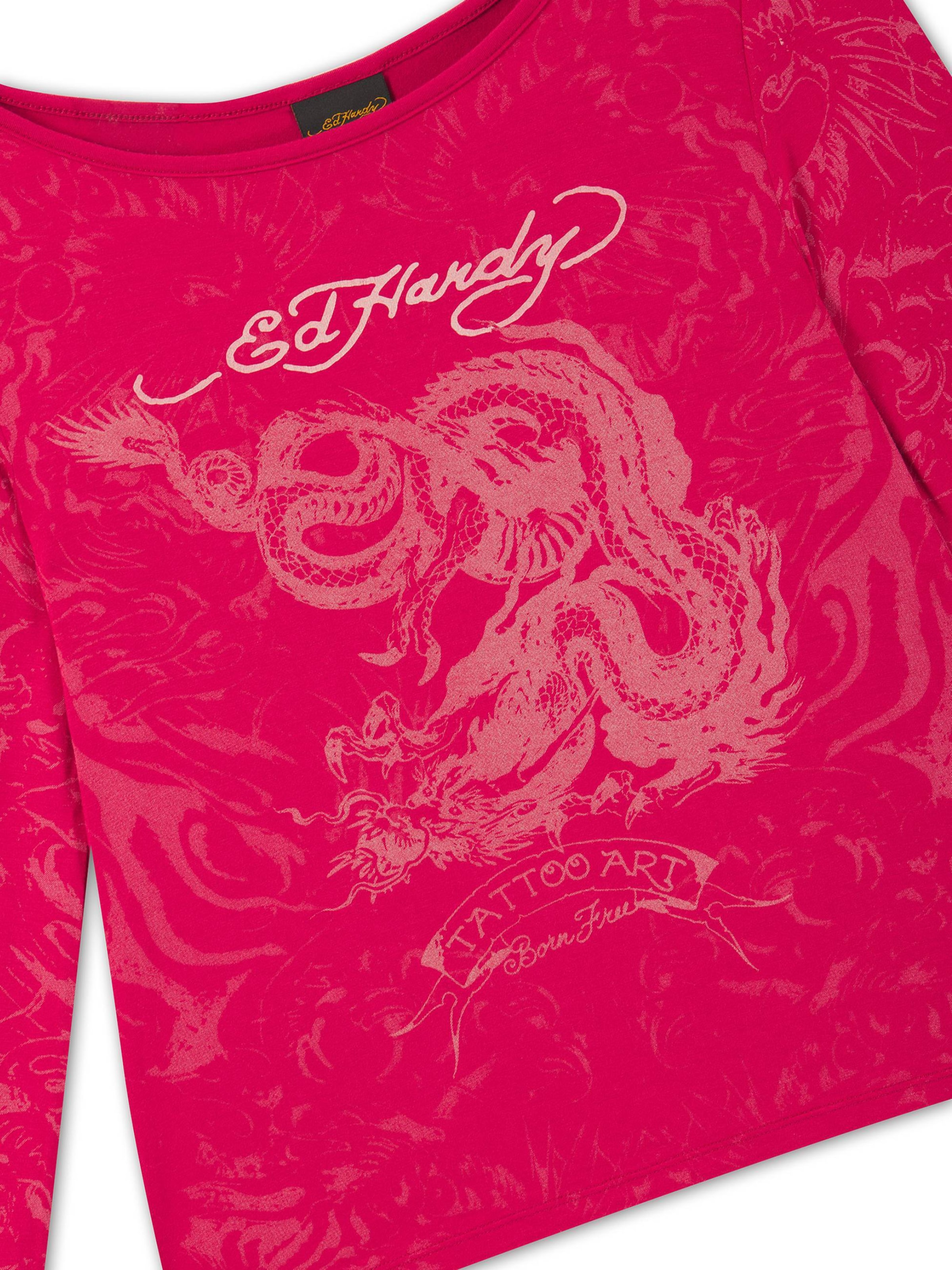 Maglietta di Ed Hardy in rosa