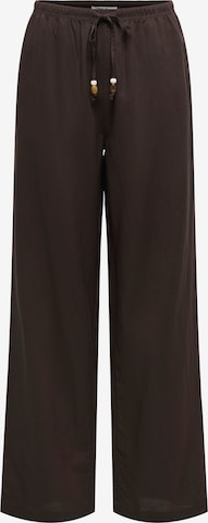 ONLY Wide Leg Housut 'ONLISOLA' värissä ruskea: etupuoli