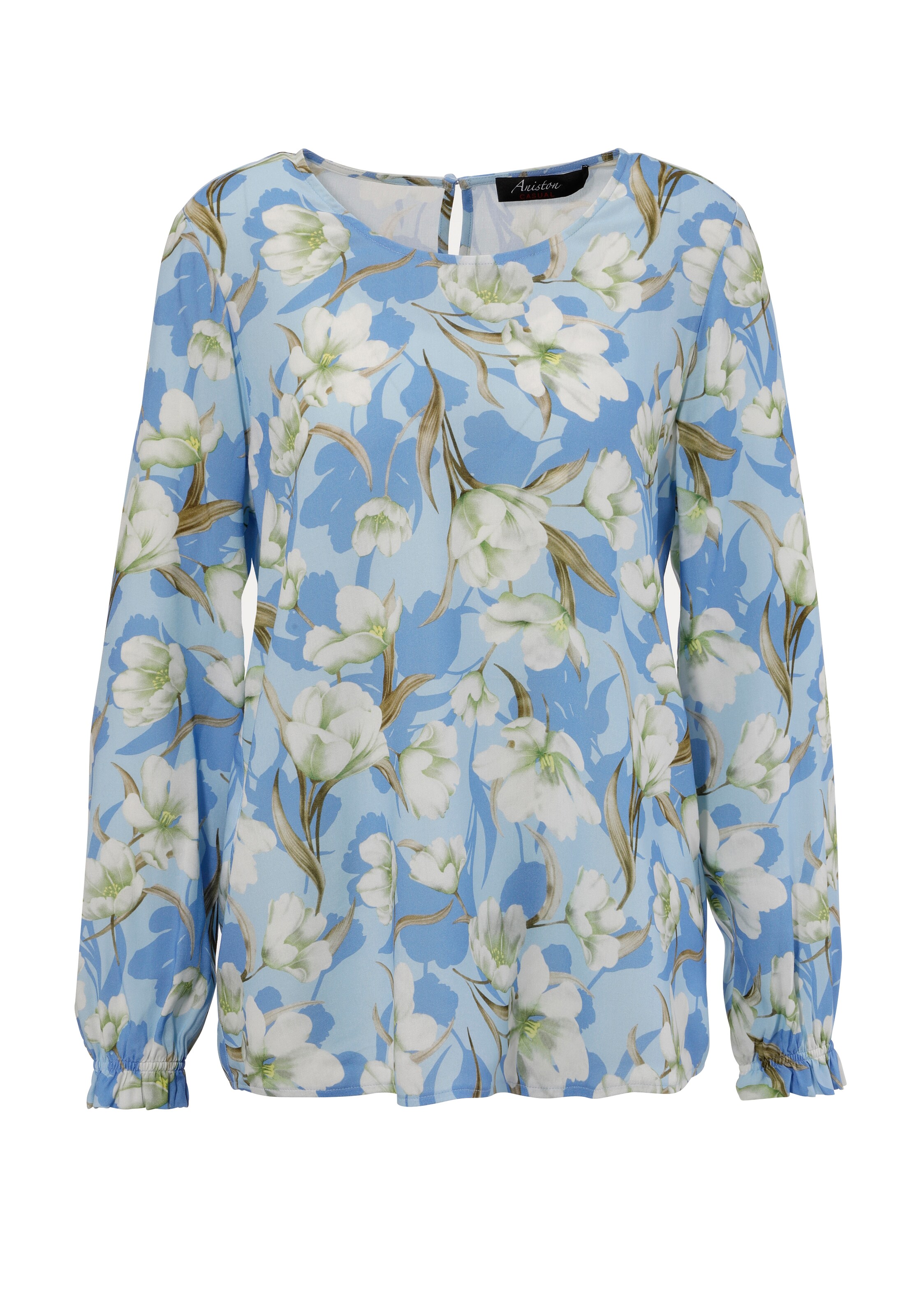 Aniston CASUAL Blouse in Blue: front