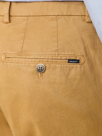 Hackett London Slimfit Pantalon 'Kensington' in Geel
