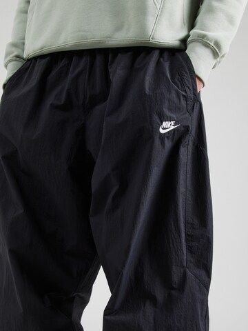 Nike Sportswear Дънки Tapered Leg Панталон 'CLUB' в черно