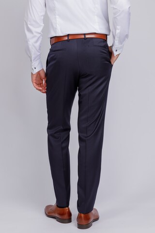 BOSS Regular Pleated Pants 'Wenten' in Blue