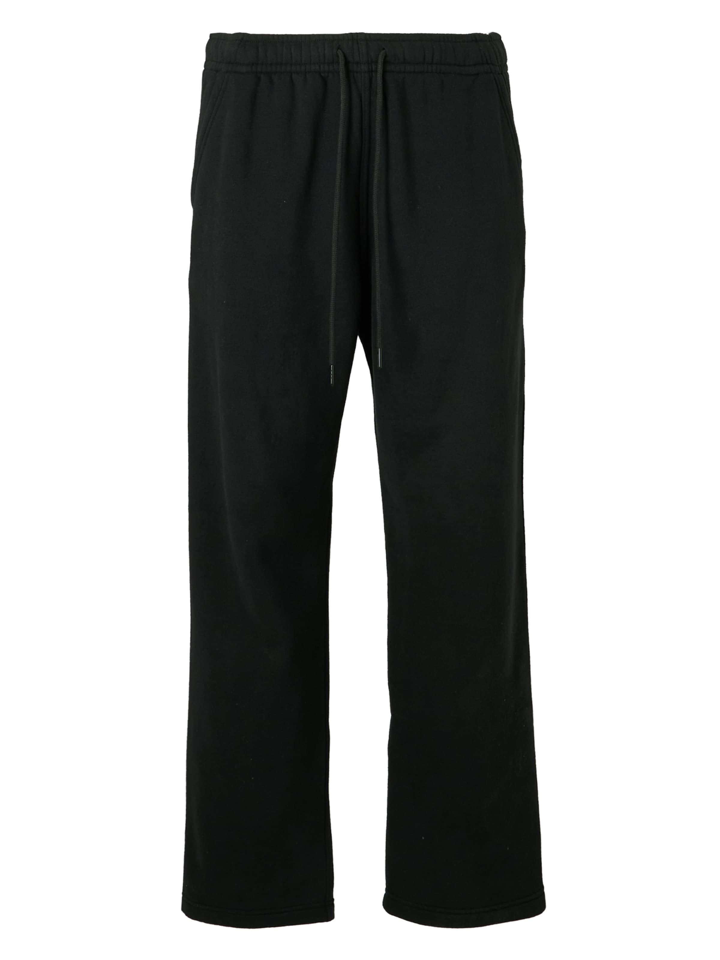 Regular Pantaloni 'ESSENTIAL' de la Abercrombie & Fitch pe negru: față