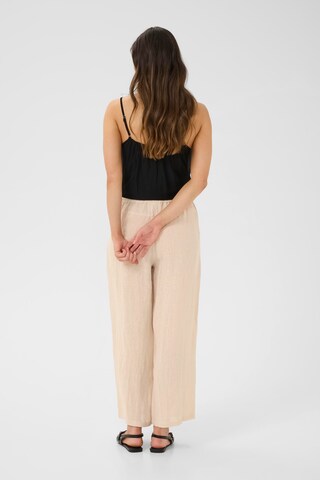 Cream Loosefit Broek 'Bellis' in Beige